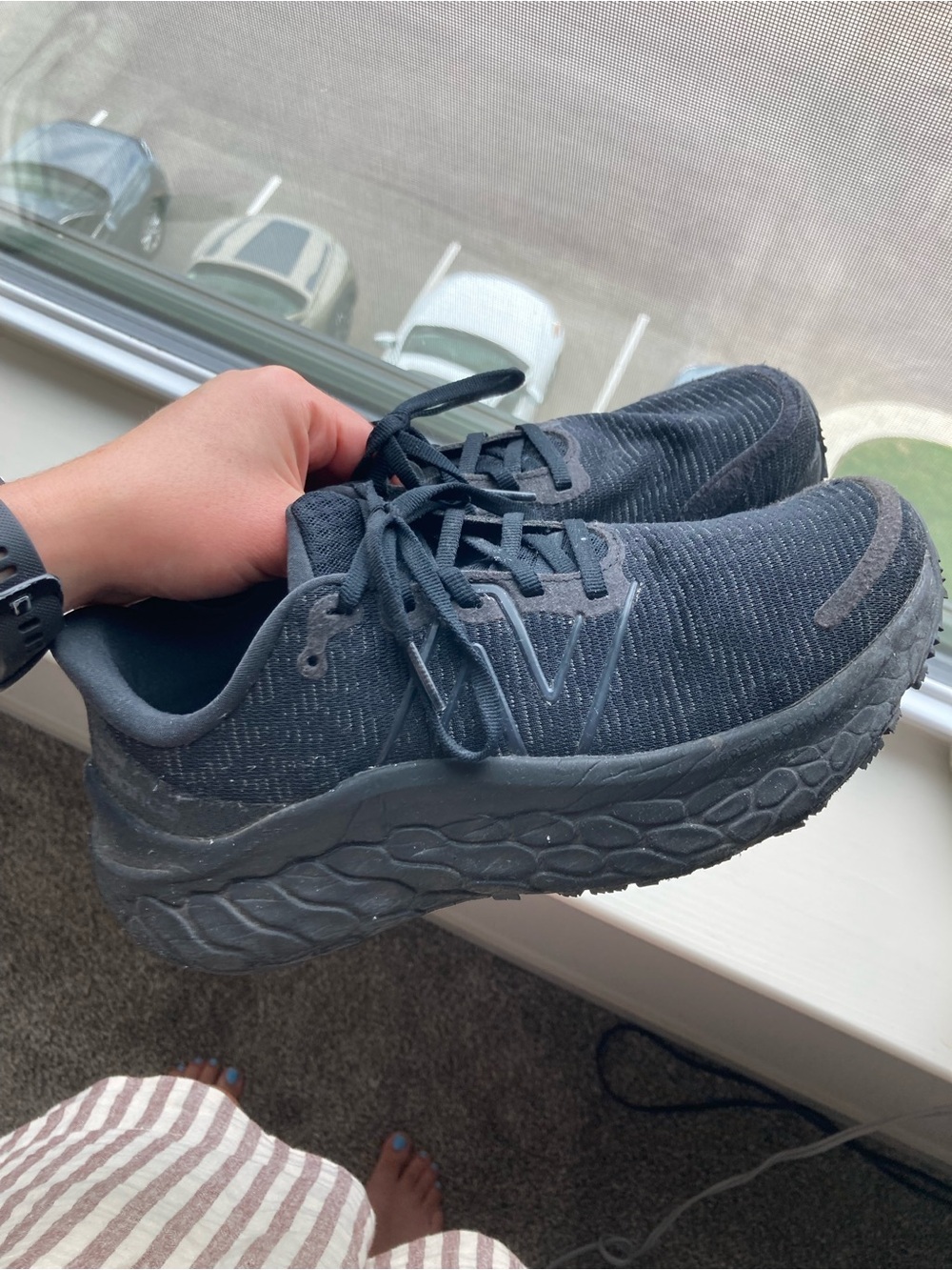Shoes For Crews Black Athletic Slip-Resistant Shoes